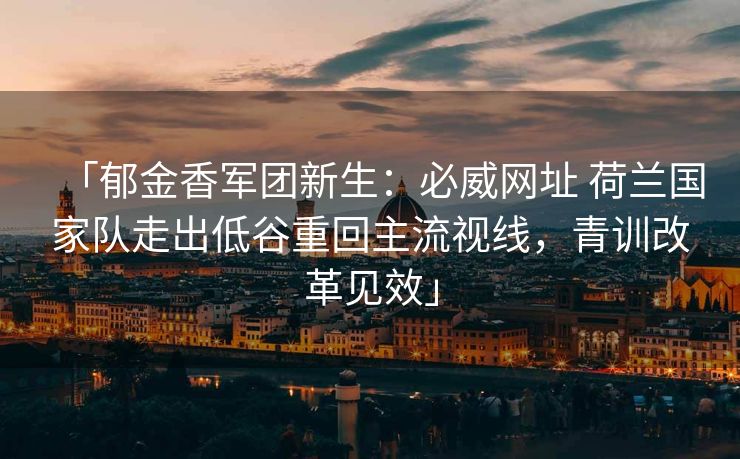 「郁金香军团新生：必威网址 荷兰国家队走出低谷重回主流视线，青训改革见效」